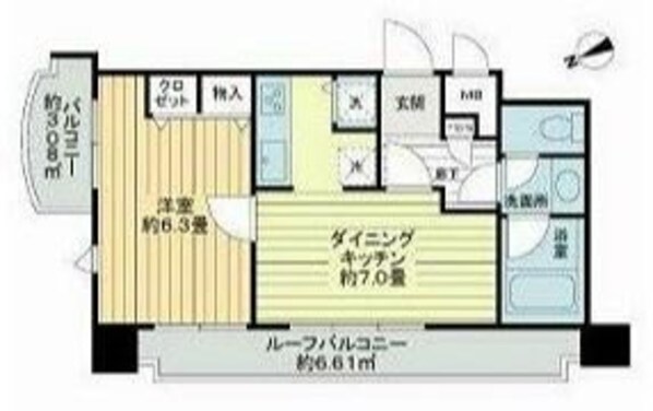 マートルコート調布の物件間取画像